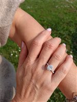 Vicenza - Piazzetta Palladio 2 - Anillo Crivelli Mujer DIAMANTI in Oro blanco Diamante 1.01 Ct 000-3490-372 - 000-3490-372